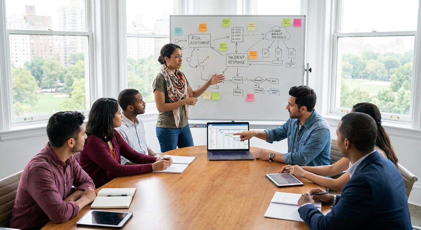 Nonprofit staff documenting systems, vendors, and support responsibilities.