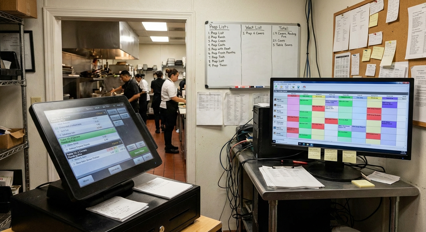 Point-of-sale terminals, kitchen order displays, and networked restaurant equipment.